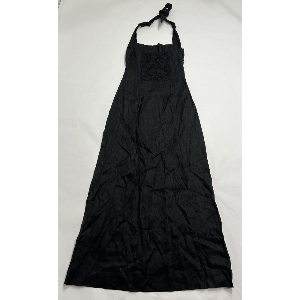 MONDAY Swimwear Montserrat Dress in Black Linen - Picture 5 of 9